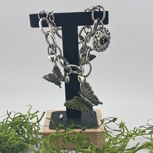 Silver Toned Charm Bracelet